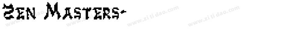 Zen Masters字体转换